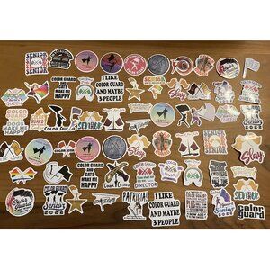 94 PCS Waterproof Vinyl Color Guard Stickers (SKU: 31ST)